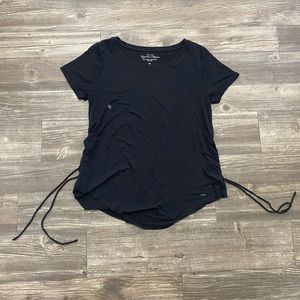 Holister short-sleeved black shirt